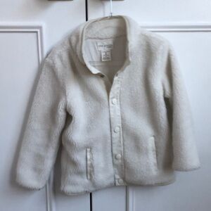 Cozy Cream Fleece Kids Jacket